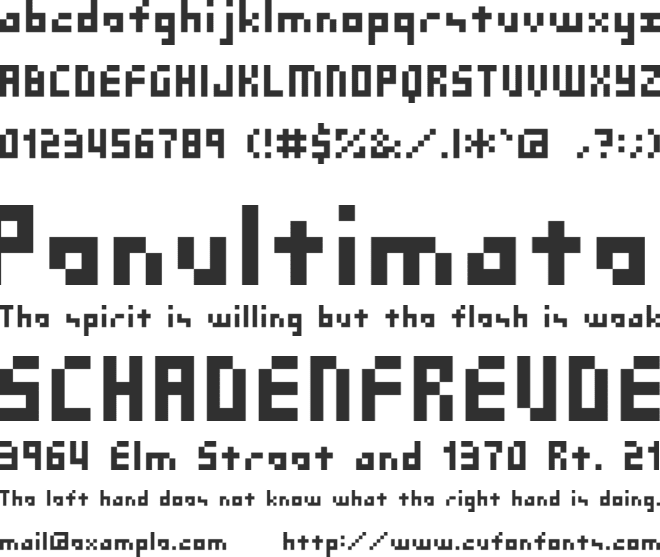 SG03 font preview