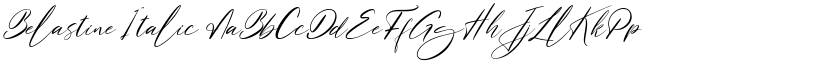 Belastine Italic font