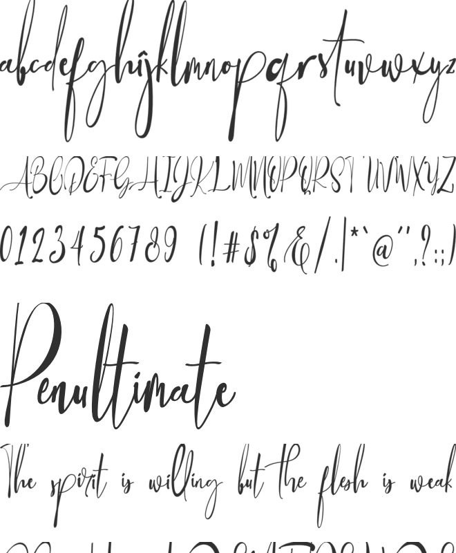Baropetha Signature1 font preview
