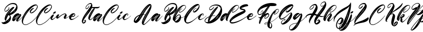 Balline Italic font