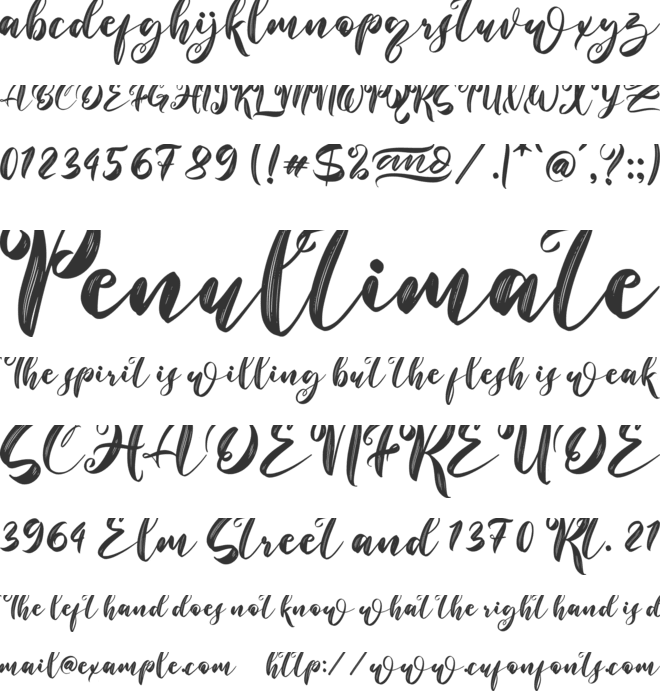 Baby Sunshine font preview