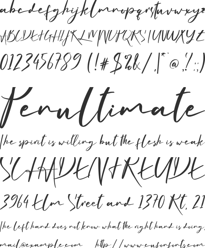 Artisan Signature font preview
