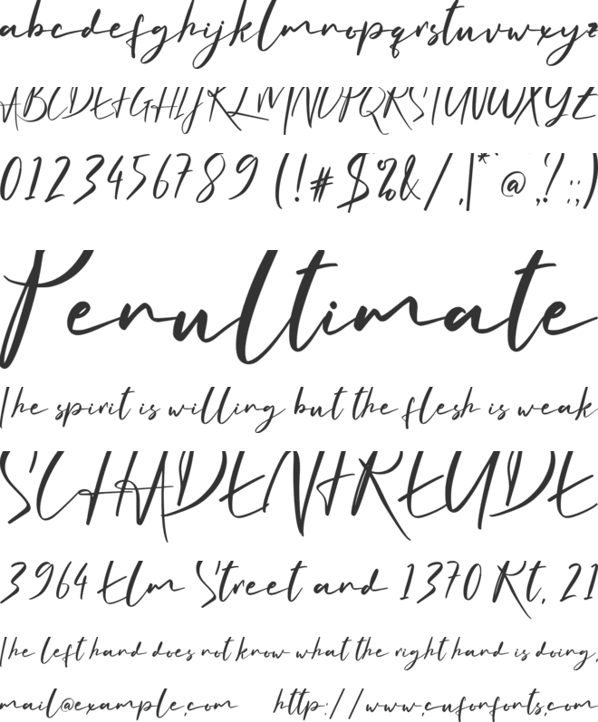 Artisan Signature font preview
