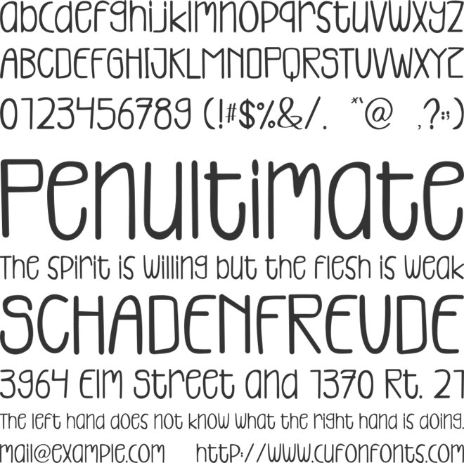 Sunflower Garden font preview