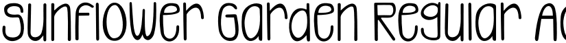 Sunflower Garden Regular font