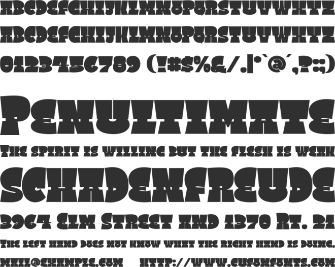 Square Spray font preview
