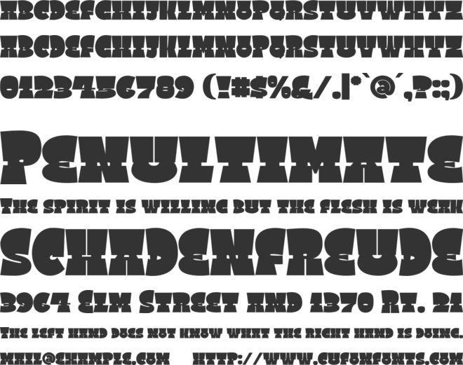 Square Spray font preview