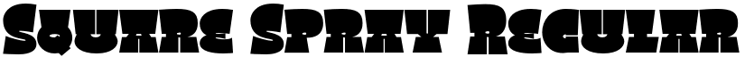 Square Spray Regular font