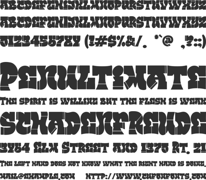 Street Lord font preview