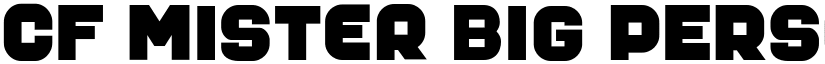CF Mister Big PERSO Regular font