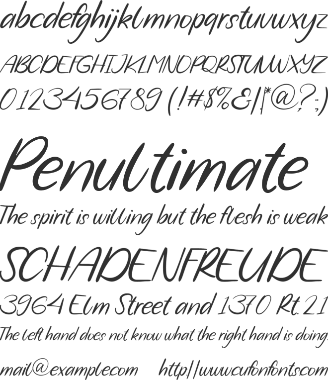 Bohemia Cerish font preview