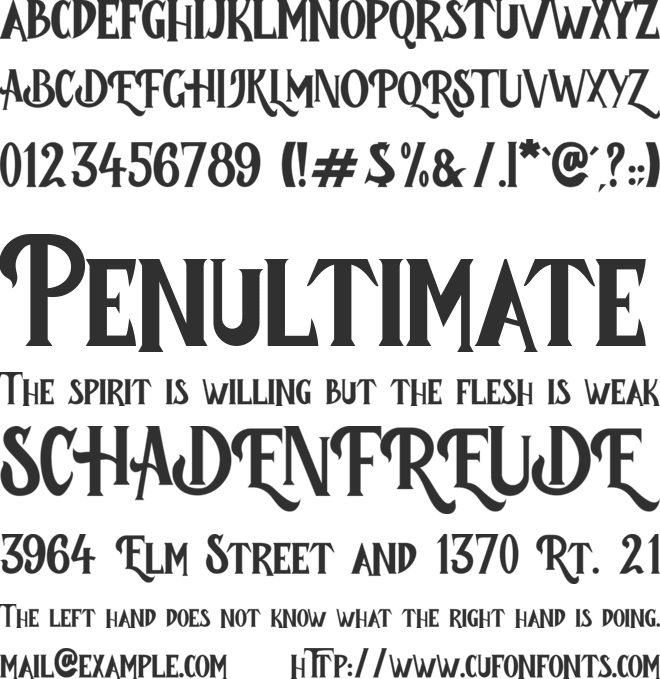 Child Witch font preview