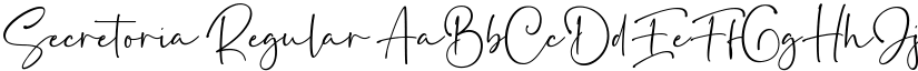 Secretoria Regular font