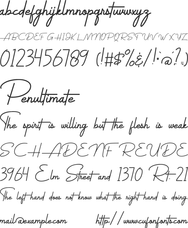 Antrian font preview