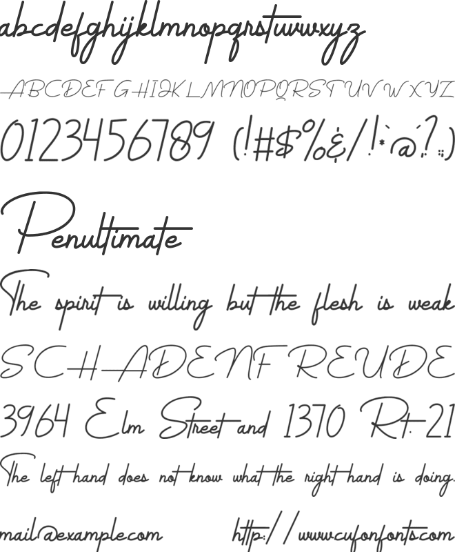 Antrian font preview