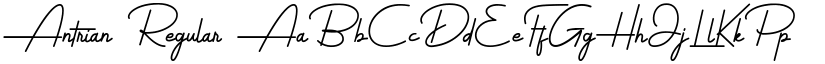 Antrian Regular font