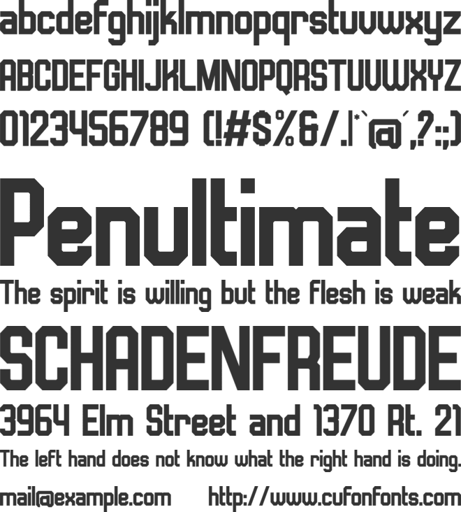prohuman font preview