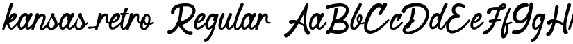kansas_retro Regular font