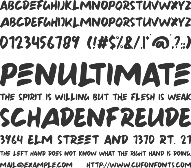 lexa font preview