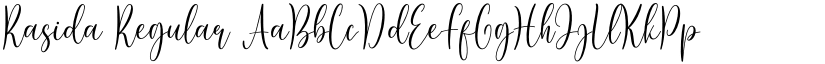 Rasida Regular font