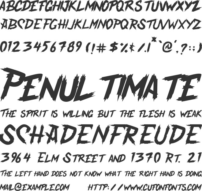 Lockdoor font preview