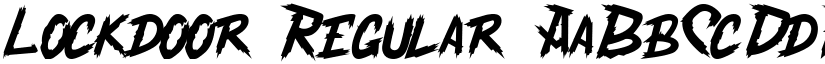 Lockdoor Regular font