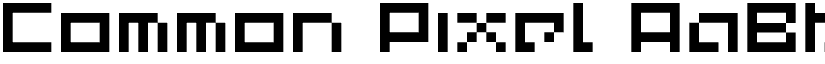Common Pixel font