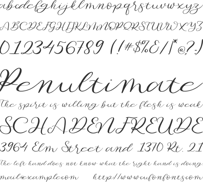Beautiful Odete font preview