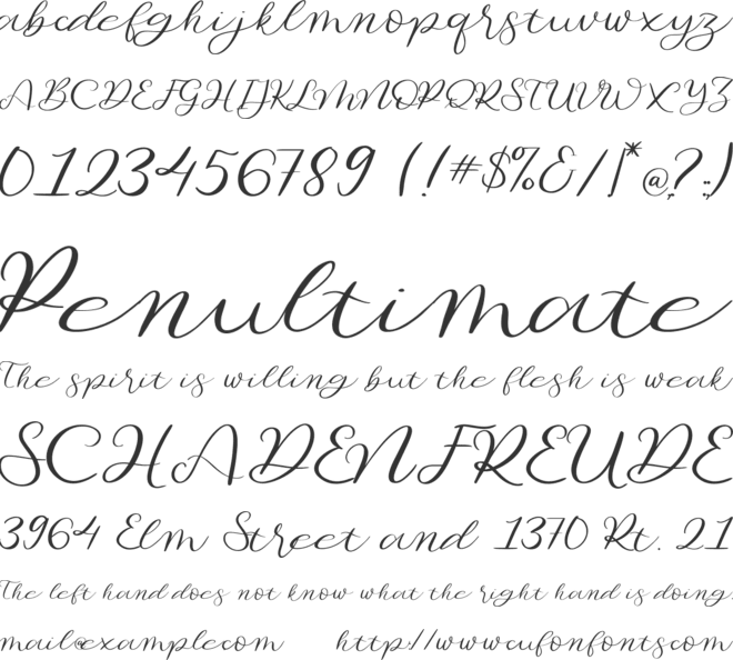 Beautiful Odete font preview