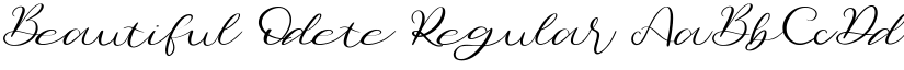 Beautiful Odete Regular font