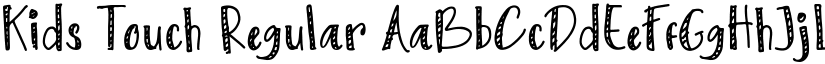 Kids Touch Regular font