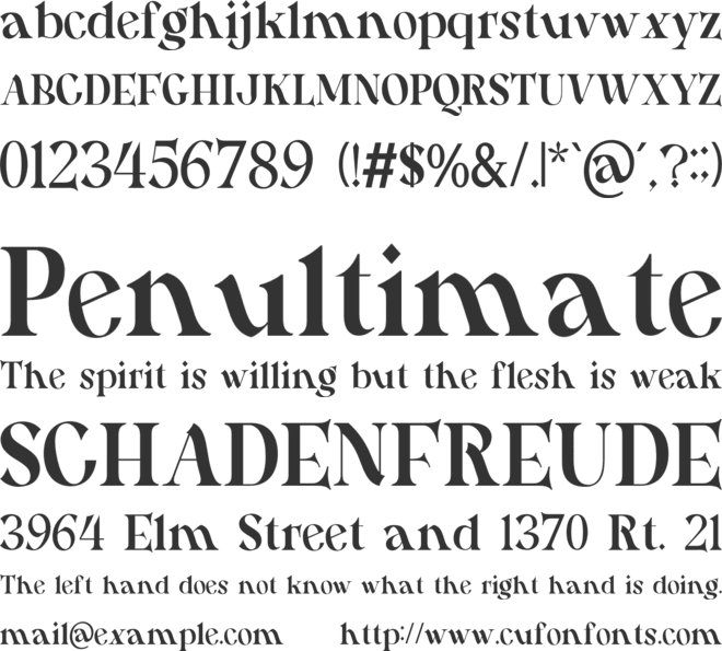 Hamachi Font font preview