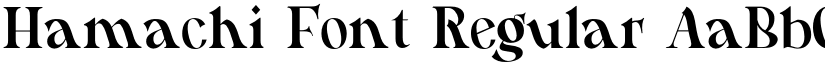 Hamachi Font font download