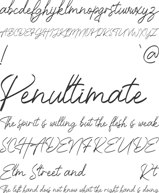Hollgates font preview