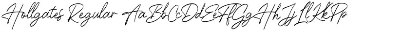 Hollgates Regular font
