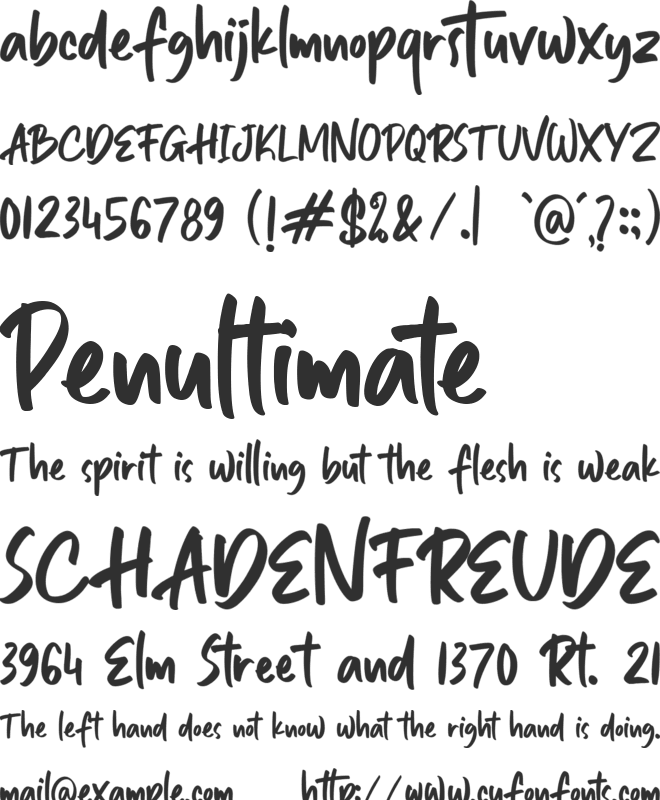 Sweet Raspberry font preview