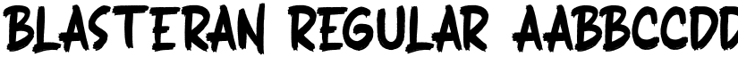 BLASTERAN Regular font