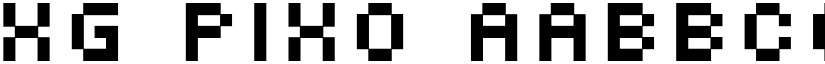 XG pixo font