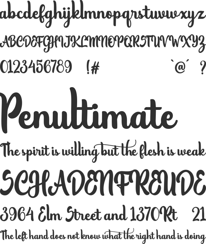 Margaretha font preview