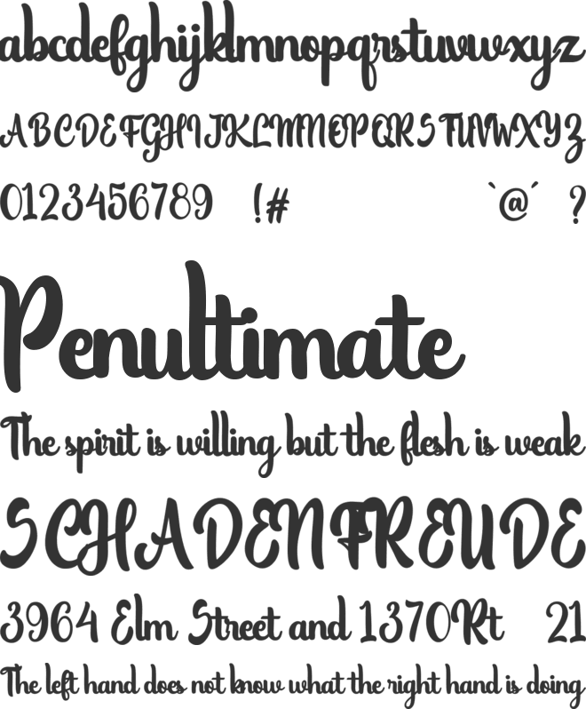 Margaretha font preview