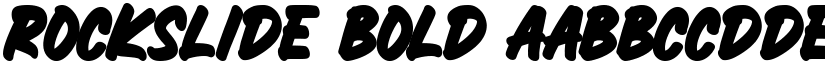 ROCKSLIDE BOLD font