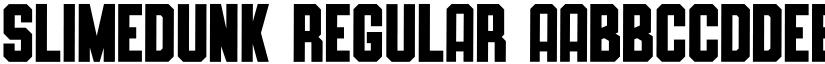 SLIMEDUNK Regular font