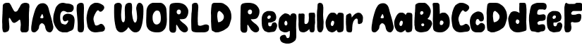 MAGIC WORLD Regular font