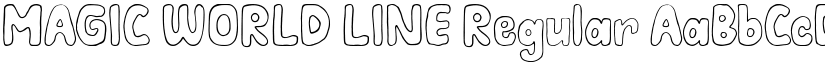 MAGIC WORLD LINE Regular font