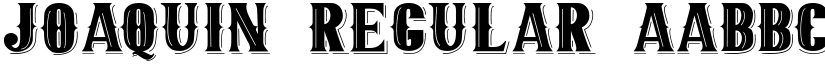 JOAQUIN Regular font