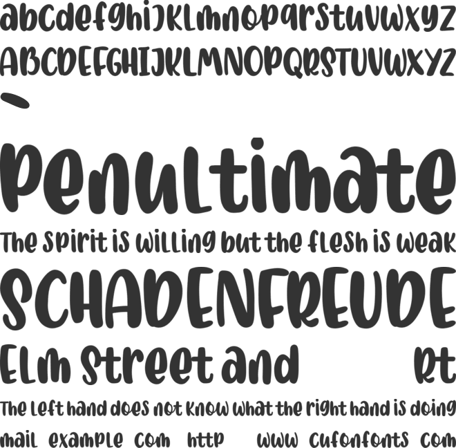 mysweetfarmhouse font preview