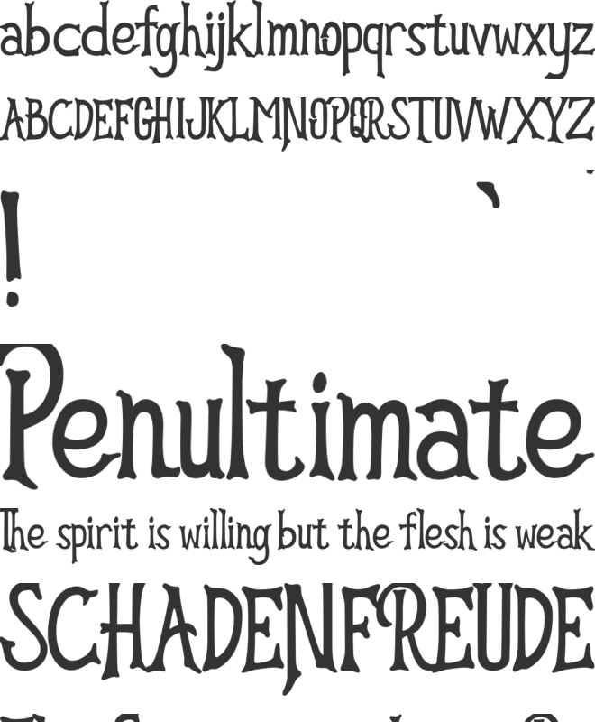 HELLOGHOST font preview