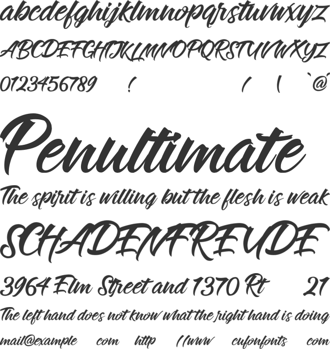 Rockstage font preview