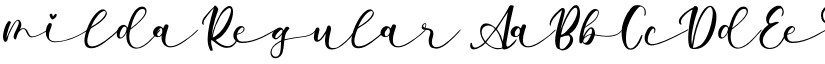 milda Regular font