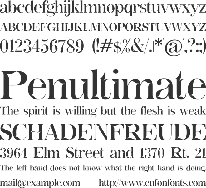 Actu font preview
